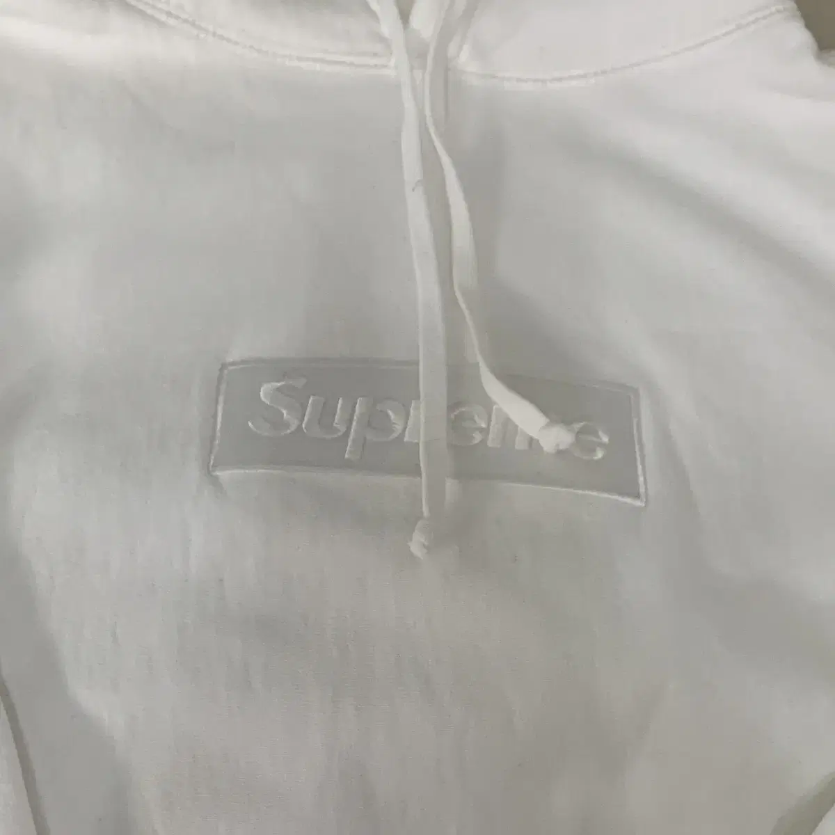 (L) 슈프림 SUPREME 박스로고 후디 흰흰