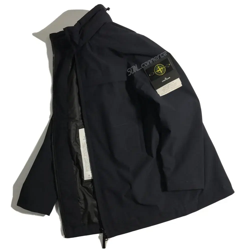 Stone Island 22FW Soft Shell Primaroft Dustcoat Jacket Navy