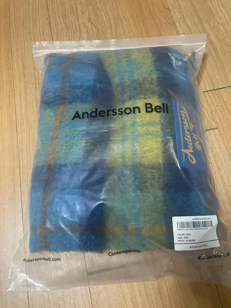 Anderson Belle 22FW Stola Big Check Scarf