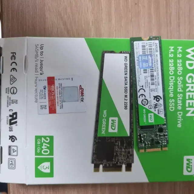 ssd Wd green m.2 2280(240GB) 상태좋은 제품 팔아요