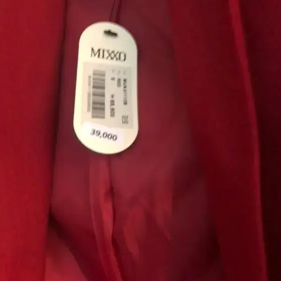 <새상품> MIXXO 엣지 레드자켓 S 44~55