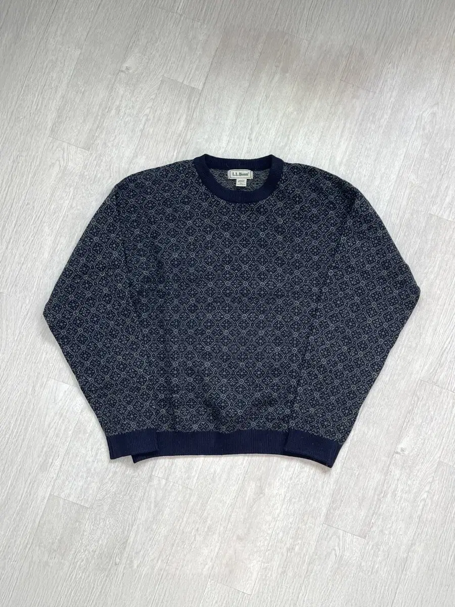 L Elvin Crewneck Wool Jacquard Knit