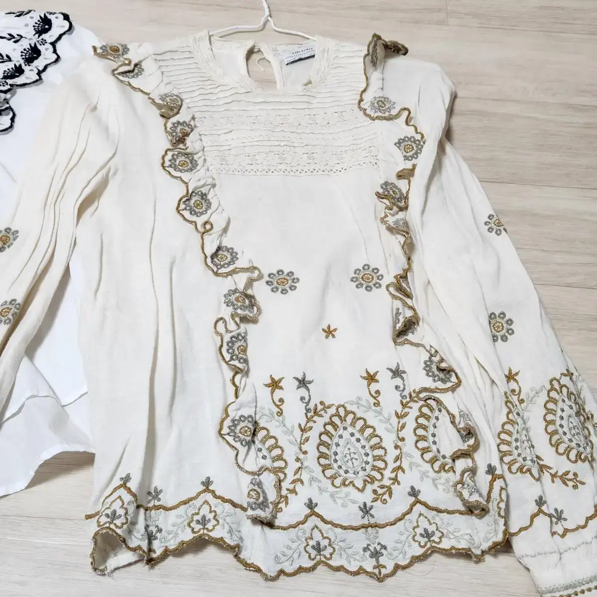 3-piece set of Zara eyelet blouses