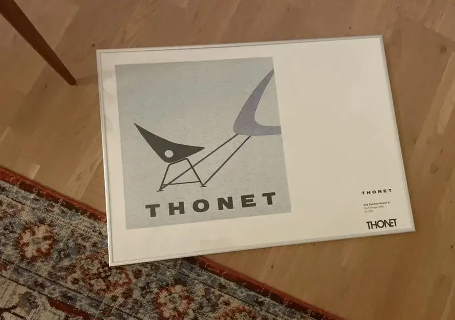 독일 빈티지 Thonet 빈티지 포스터