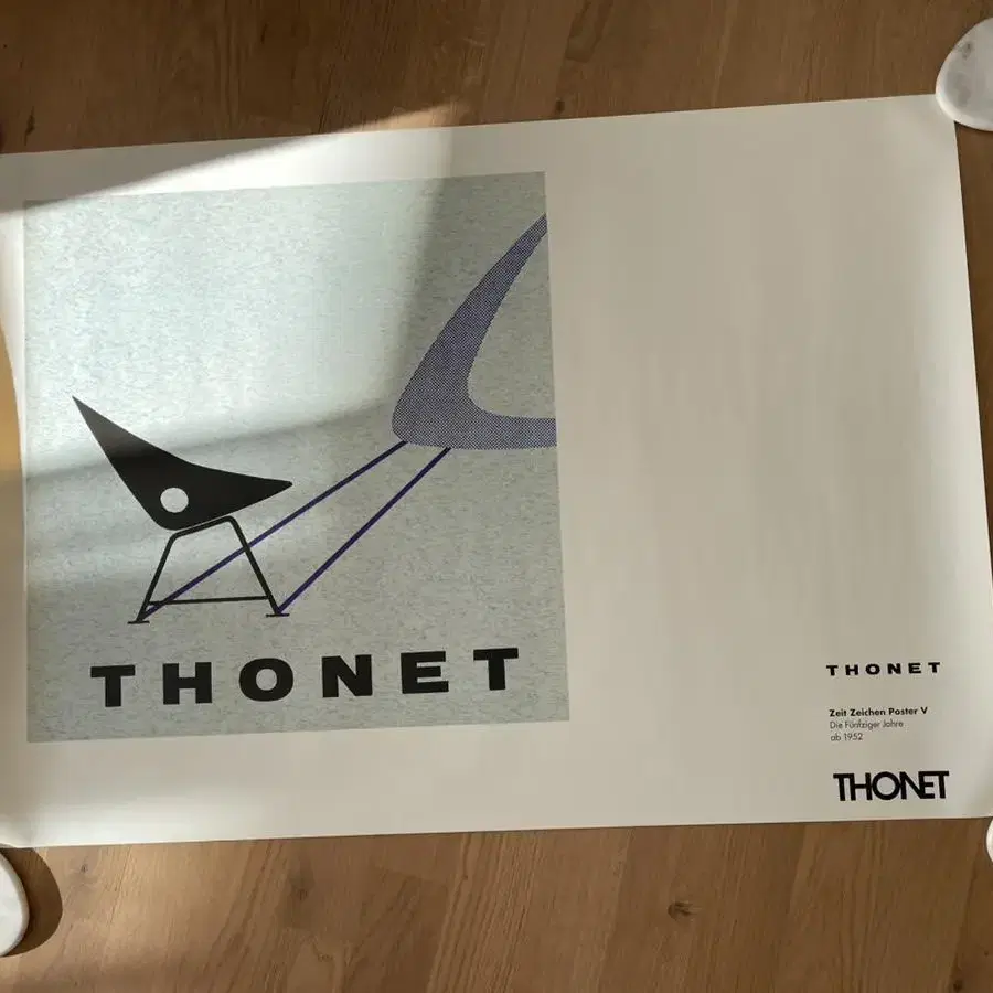 독일 빈티지 Thonet 빈티지 포스터