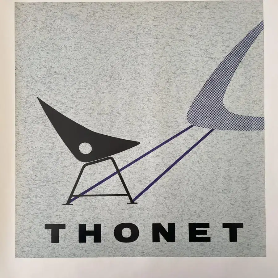 독일 빈티지 Thonet 빈티지 포스터