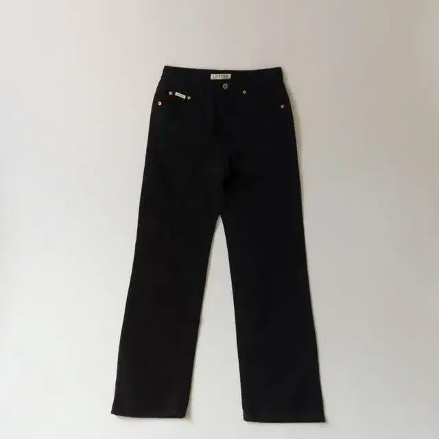 letter 레터 straight black denim