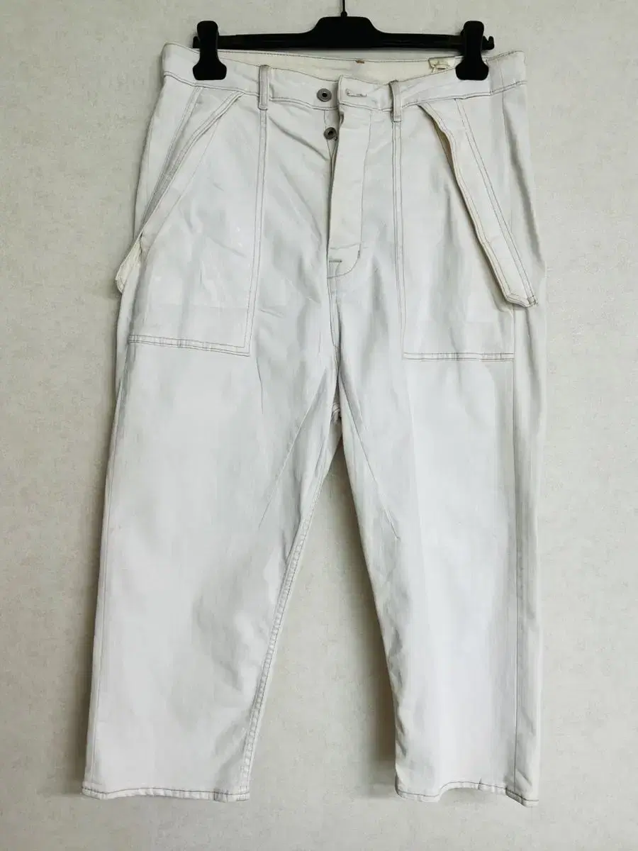 Rick Owens White Coated Pants