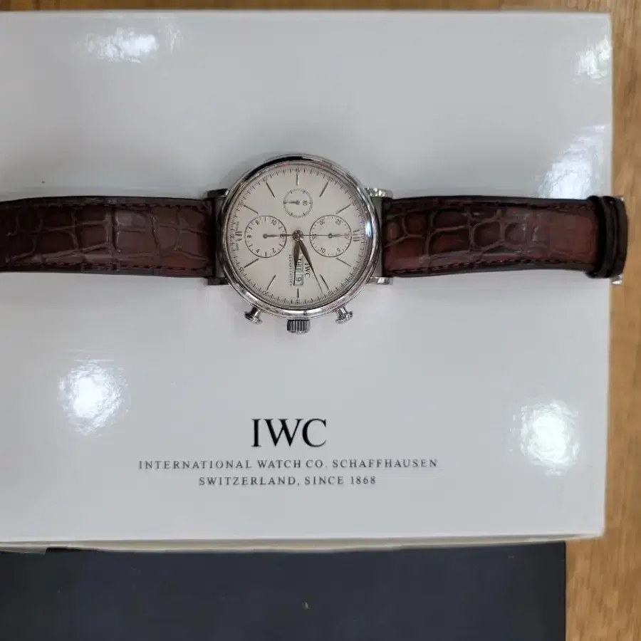 IWC 포르트피노 국내스템핑 정품 남자시계