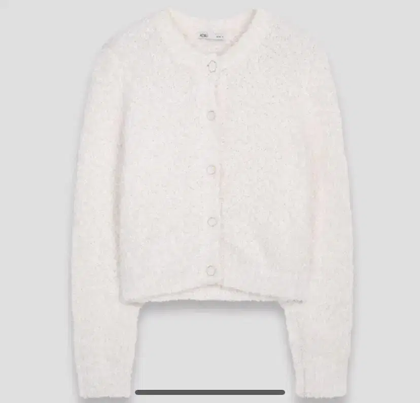 Misso White Cardigan Boucle Cardigan