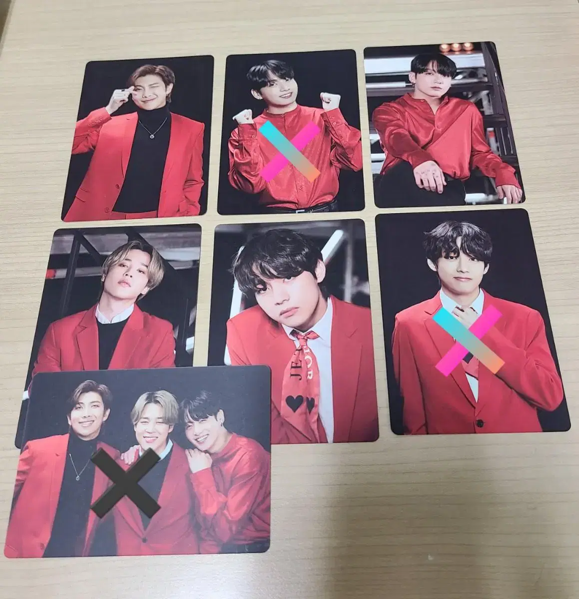 Bangtan Taehyung v jungkook jimin Unit online concert Mini photocard Sells