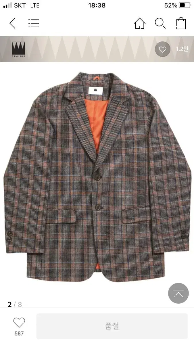 Prairie Wool Check Overcoat Blazer