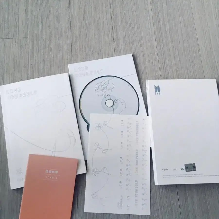 bts 방탄 소년단 7명 친필사인 앨범 love yourself her