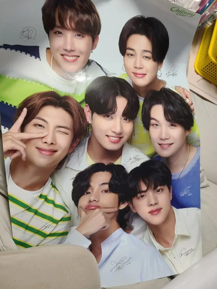 Chilsung Cider BTS Poster (8 pieces in bulk)