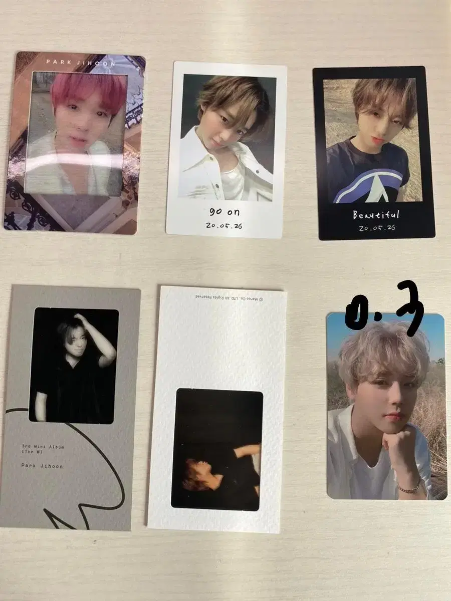 Park Jihoon photocard Bulk transfer of photo cards