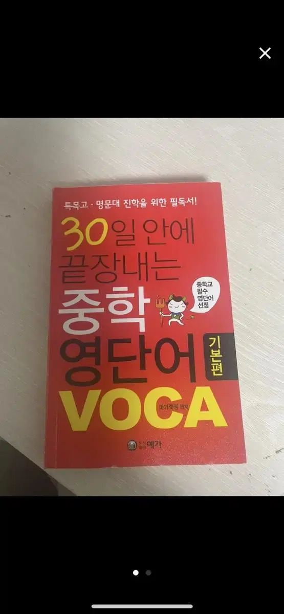 30일안에 끝장내는 중학 영단어 voca