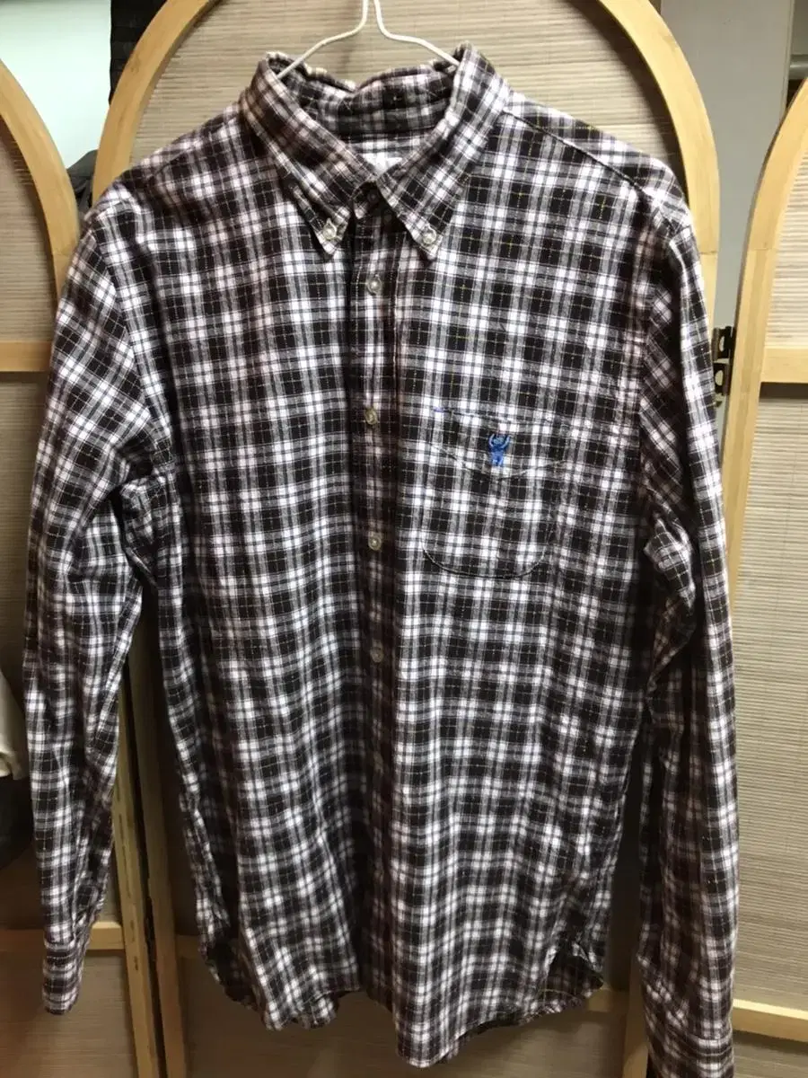 Coen Japan Purple Check Shirt Large