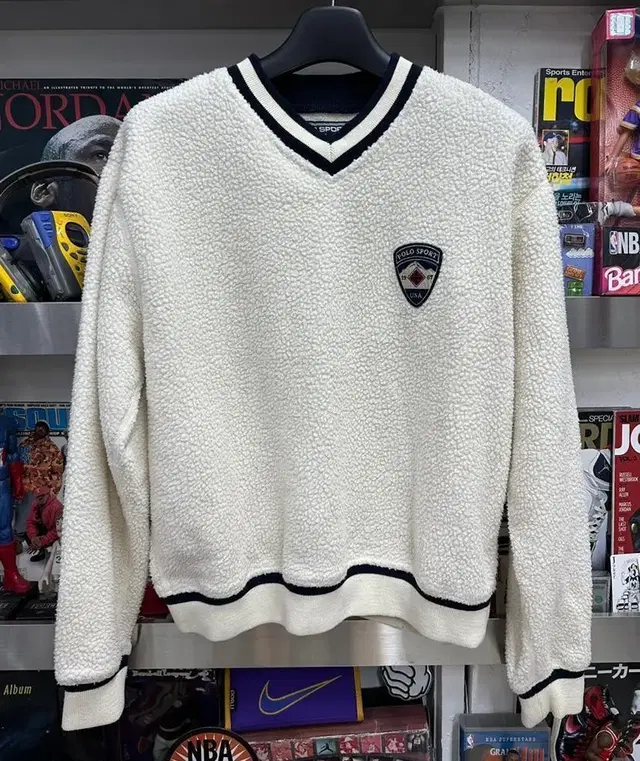 90s polo sport v neck 폴로스포츠 스웻셔츠