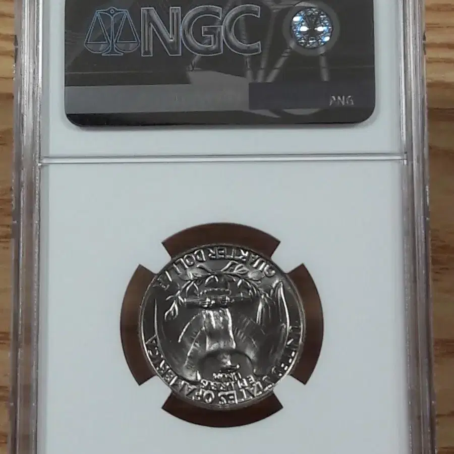 1968년 D 미국 조지워싱턴 쿼터달러 NGC MS65 미사용 주화