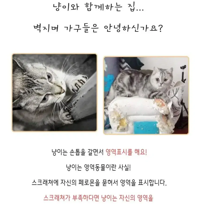 강아지 고양이 방문 코너 모서리 손톱 스크래치 원목받침대