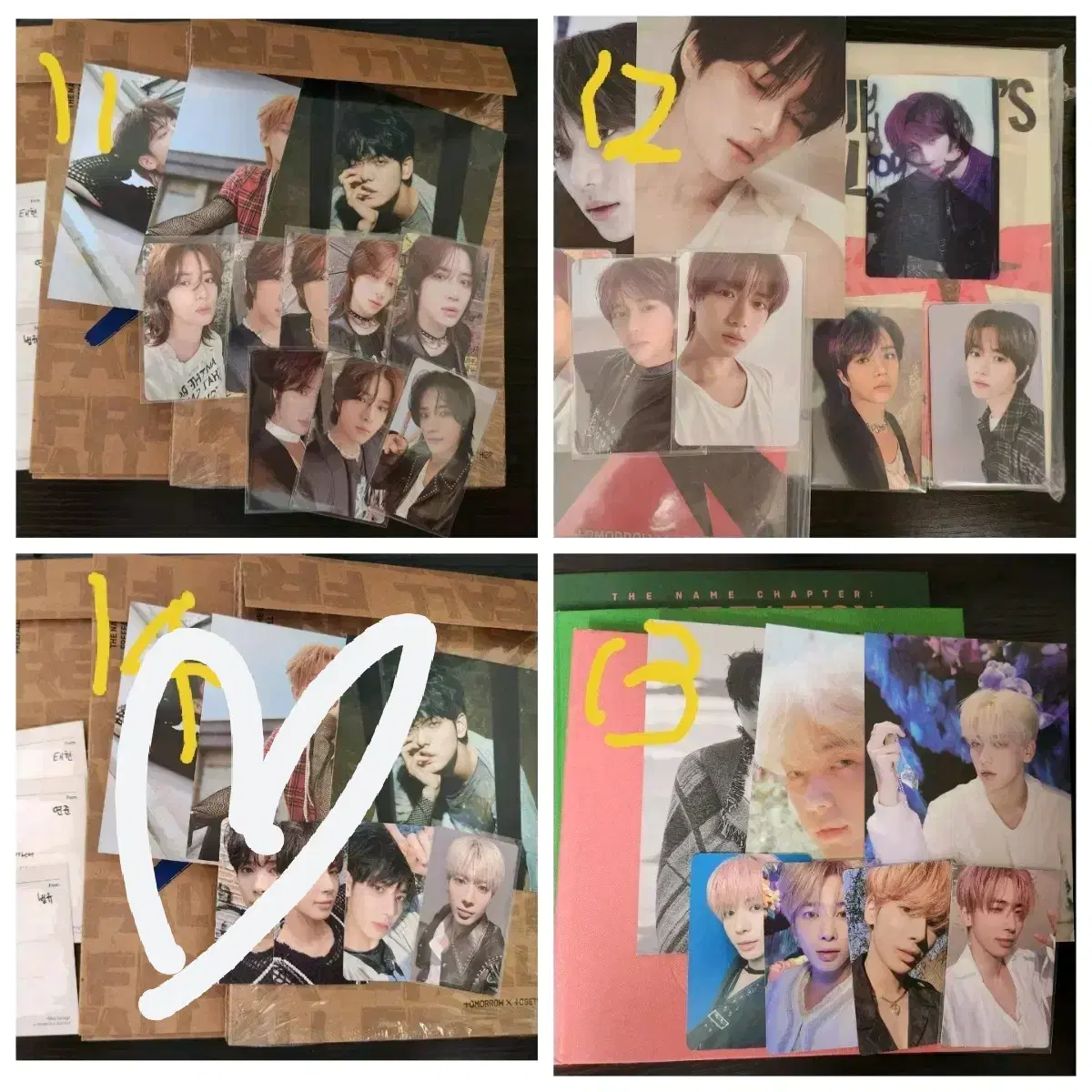 Beomgyu taehyun Full Set] Free Fall Temptation 떨차 photocard ld Jeebee Jeebee GBGB Unsealed Album