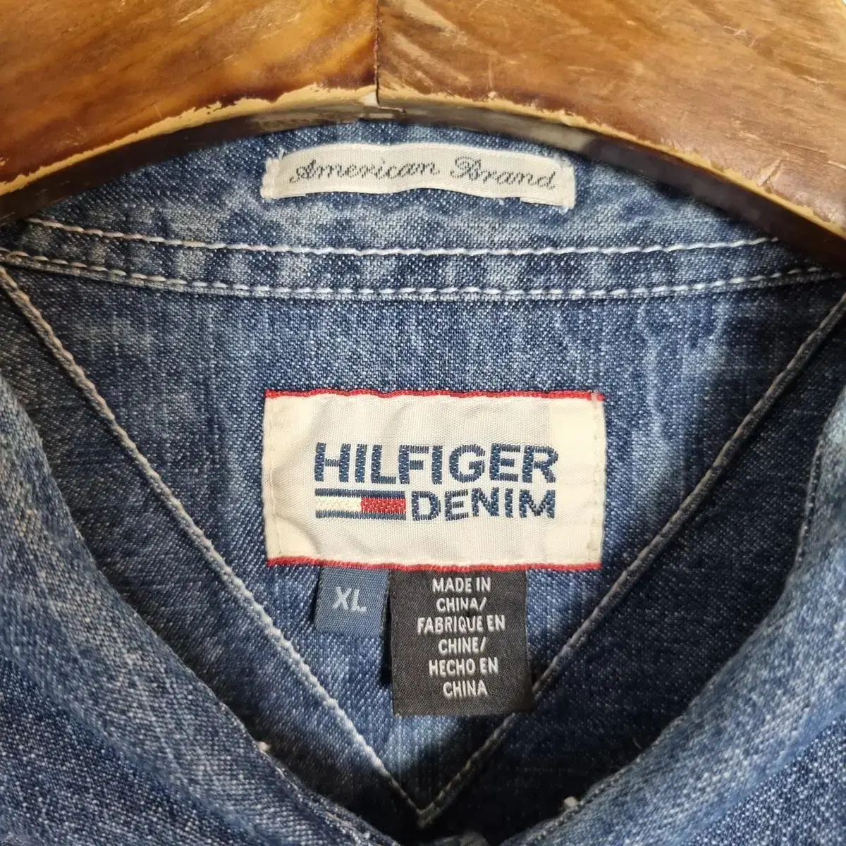 tommy hilfiger 타미힐피거 데님 그라데이션 셔츠