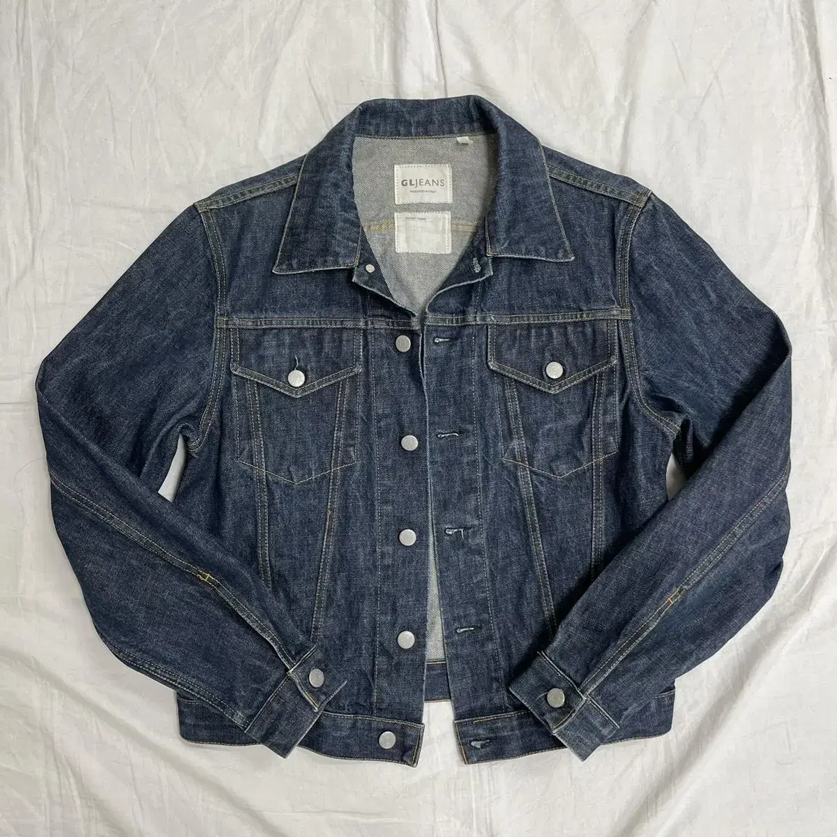 Genuine GLjeans Italian Made Denim Trucker Jeans Jacket