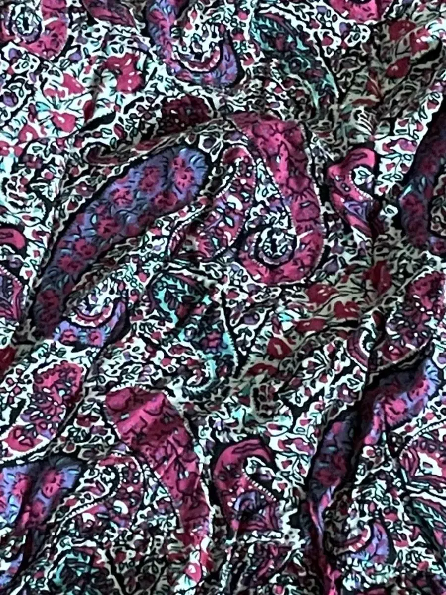 purple pink floral paisley ribbon strappy onepiece