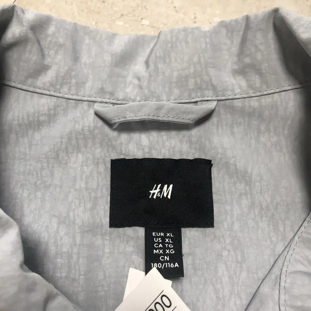 h&m 나일론 오버셔츠 바람막이 포켓집업 xl 스파오,라퍼지스토어