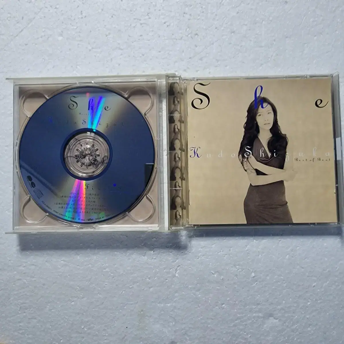 쿠도 시즈카 Kudo Shizuka she 베스트앨범 2CD 중고