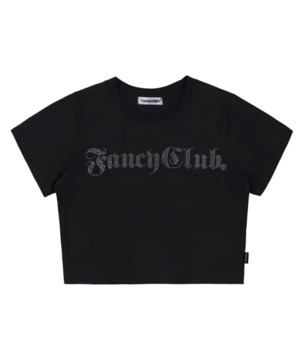 Nesty Fancy Club Illusory Black Crop Tee