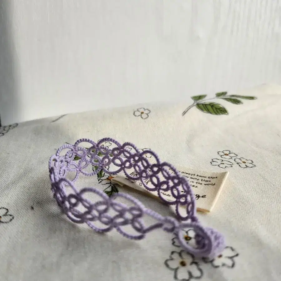 태팅레이스 팔찌 _ Lilac Lace Bracelet