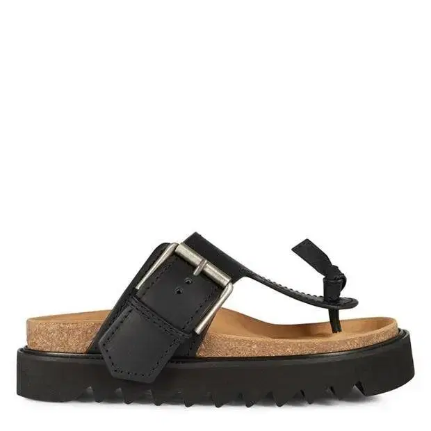 아크네스튜디오 Leather Platform Thong Sandals