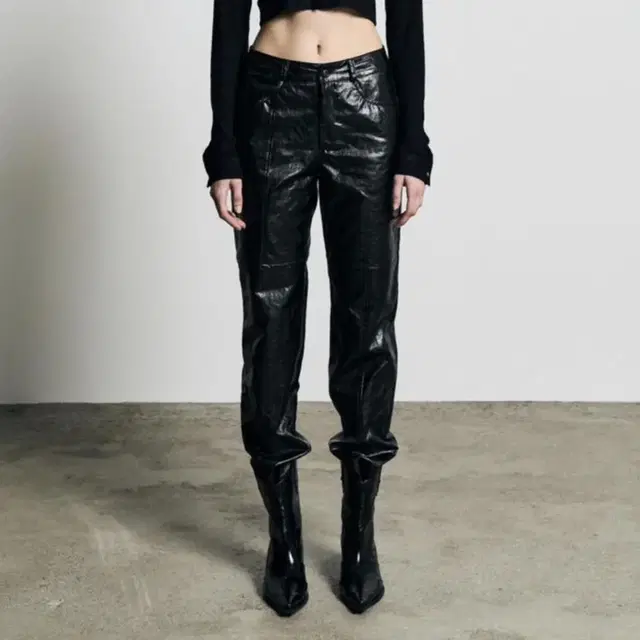 보헤미안서울 바지 Line Leather Pants S 사이즈