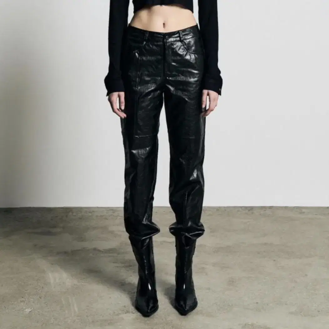 보헤미안서울 바지 Line Leather Pants S 사이즈