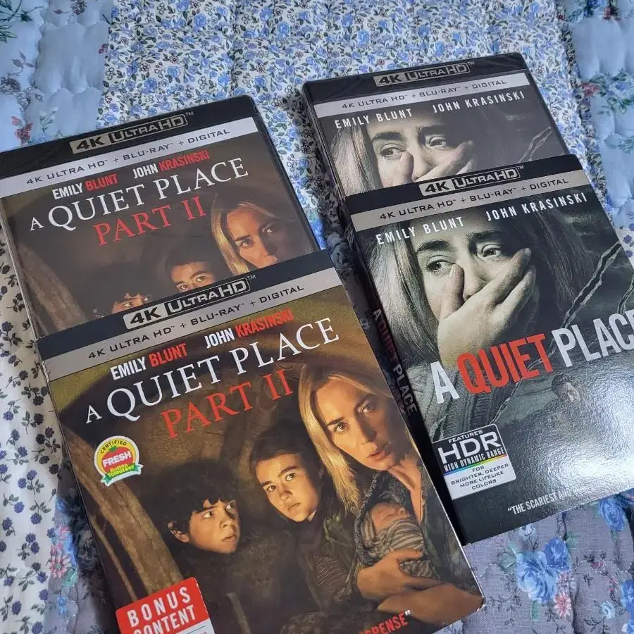 콰이어트플레이스 quiet place 블루레이 4k 미개봉 세트 팝니다