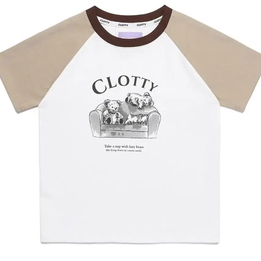 클로티 RAGLAN T-SHIRT [WHITE]