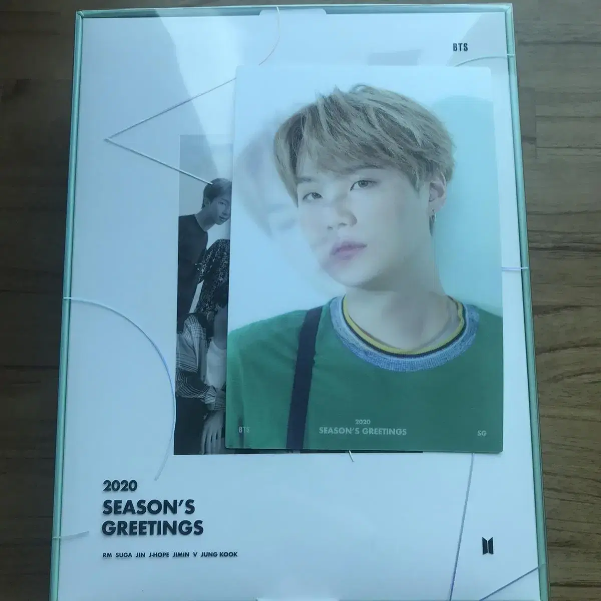 방탄 2020 시그 dvd 풀박 슈가 렌티큘러 full set