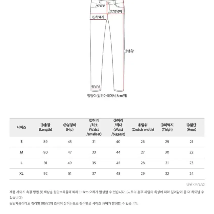 세미와이드 골덴팬츠S 새상품