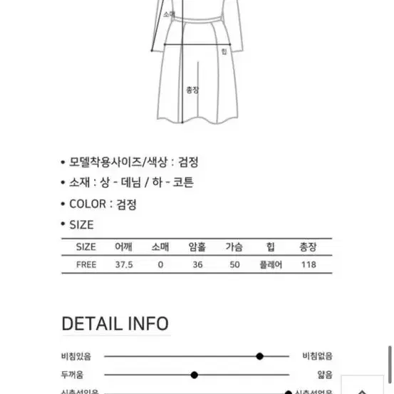 빈블 데님체크원피스