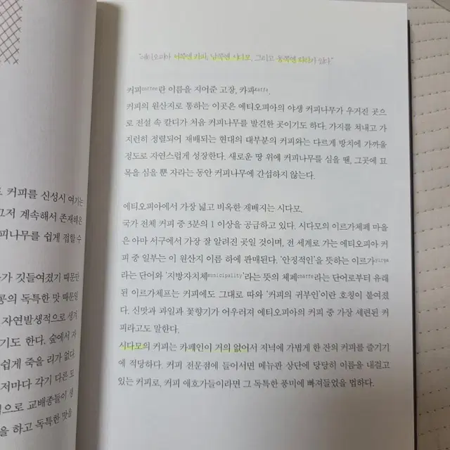 커피 도서. 커피 수업