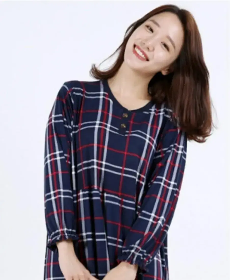 NEW)So comfortable! Women's check peasant hat ONEPIECE