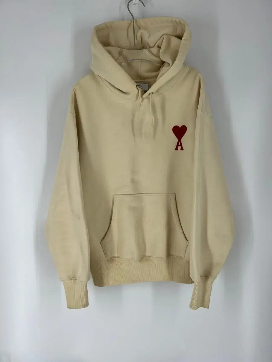 Ami Big Heart Hoodie Ivory