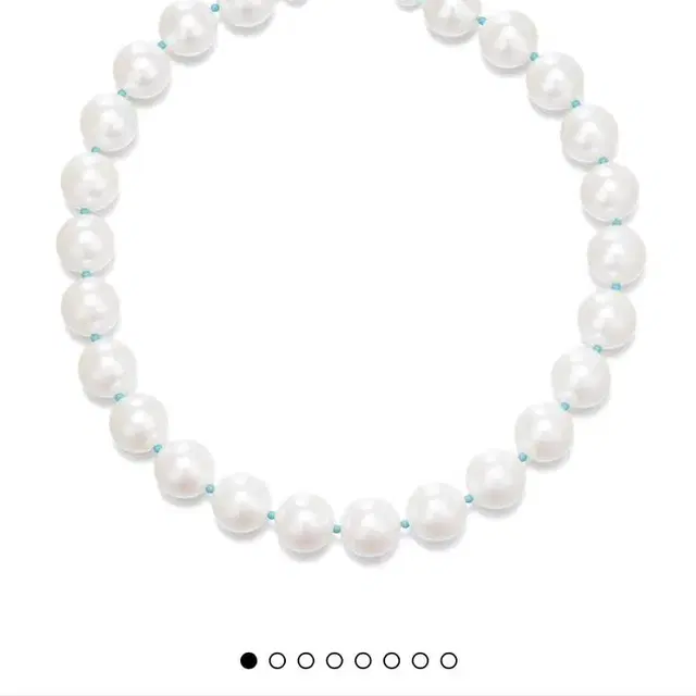 넘버링 Pearl and Turquoise Combi Necklace