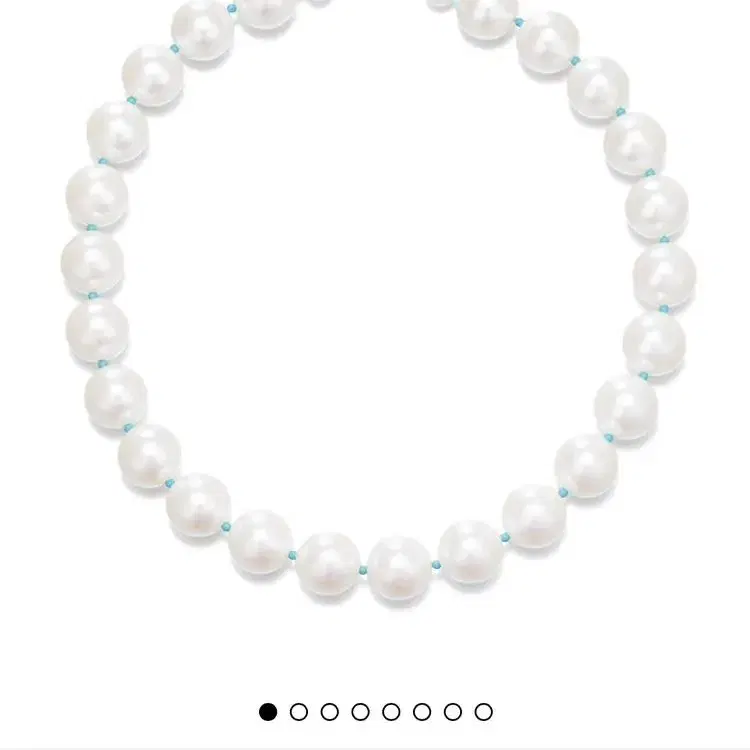 넘버링 Pearl and Turquoise Combi Necklace