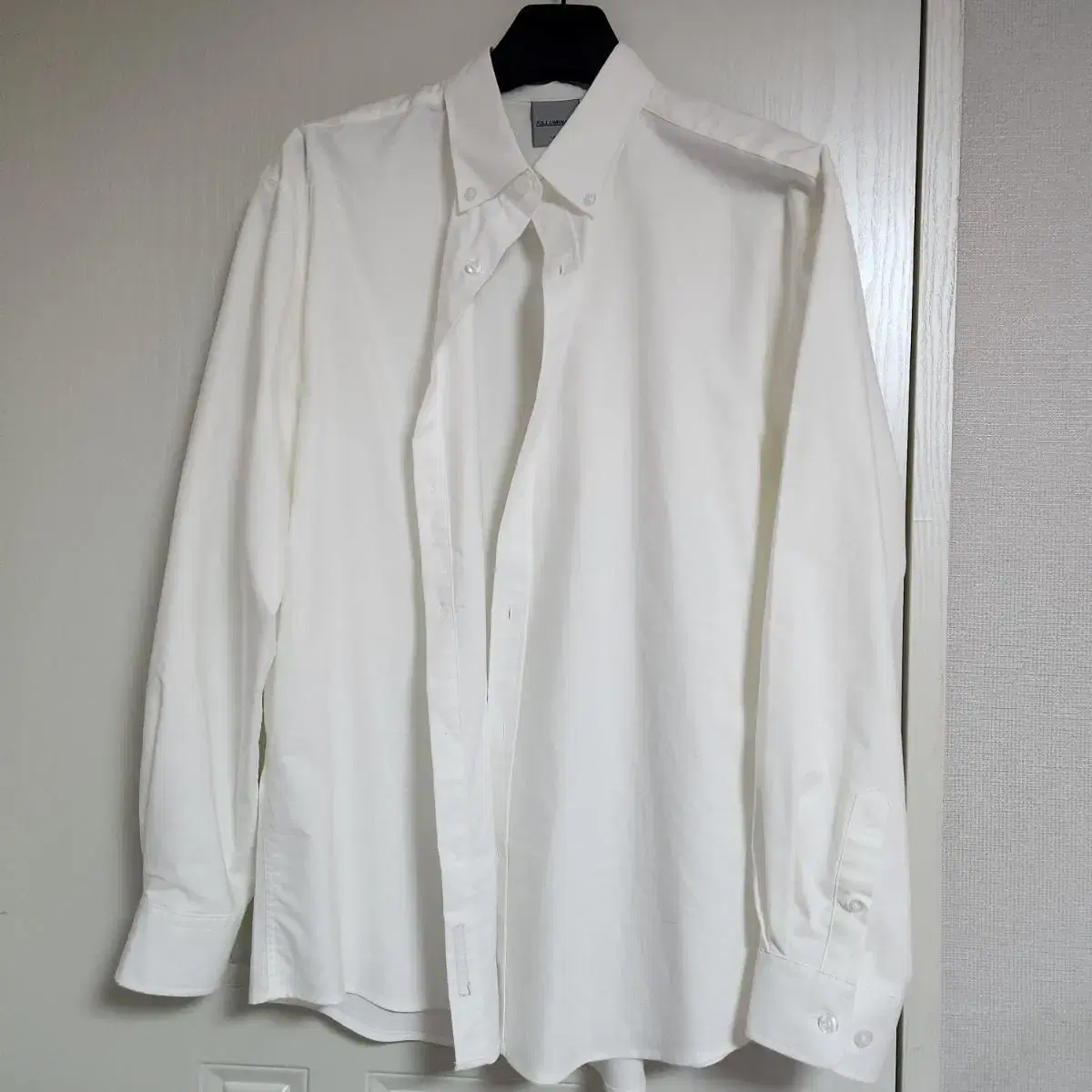 [L] Filumineate Overfit Button Down Oxford Shirt White