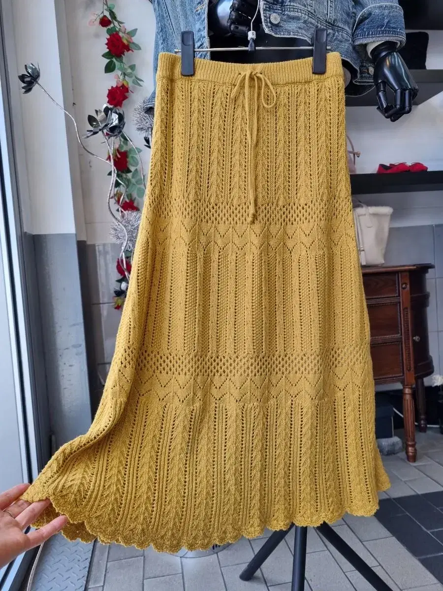 Imported crochet skirt