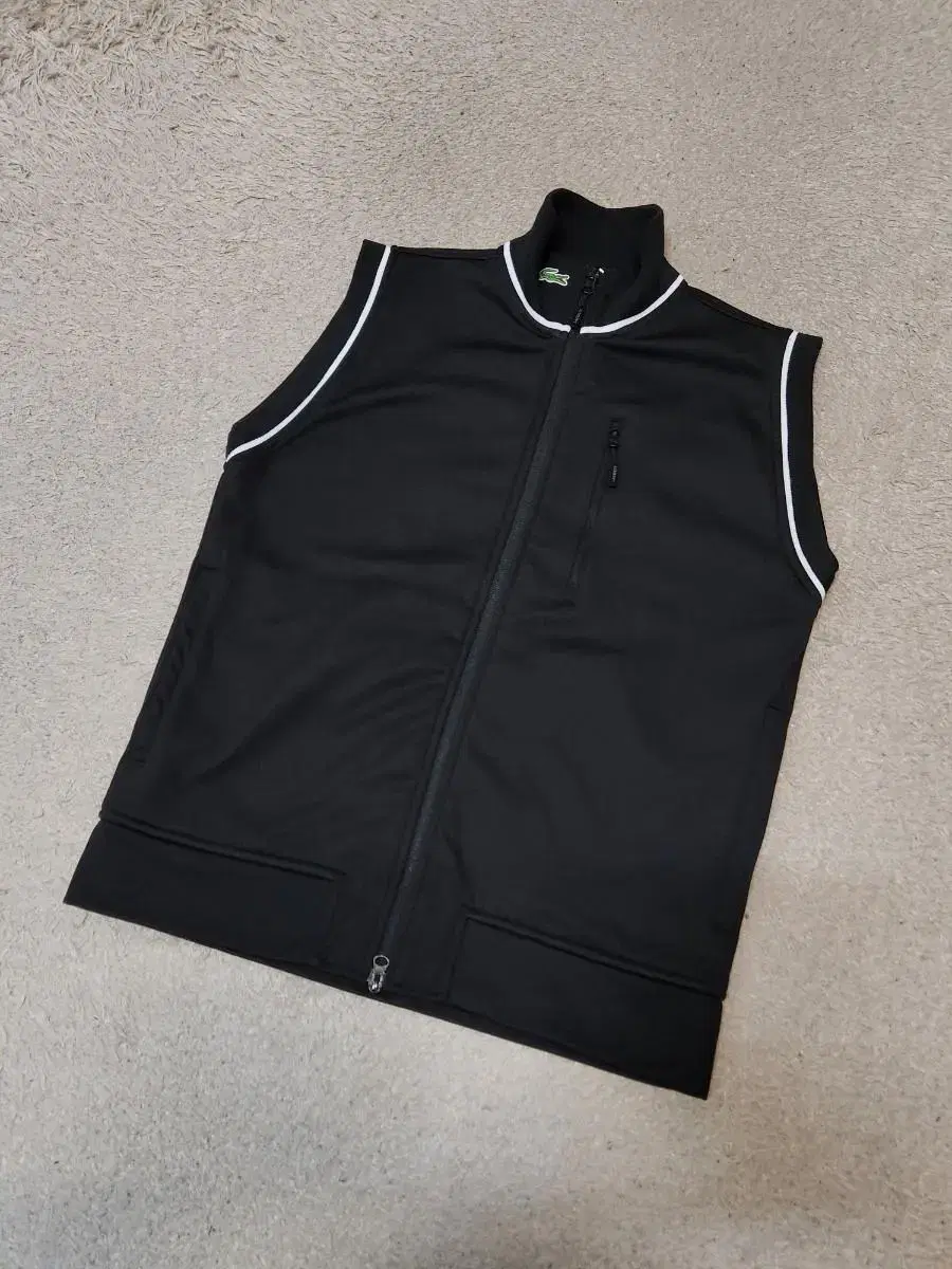 L Lacoste Vest Brushed wool zip-up