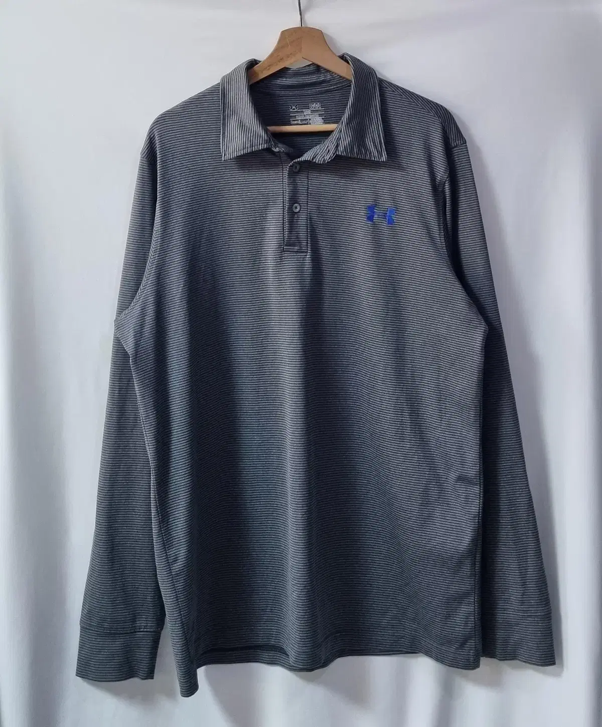 L(100) Under Armour Grey PK Performance Long Sleeve Tee