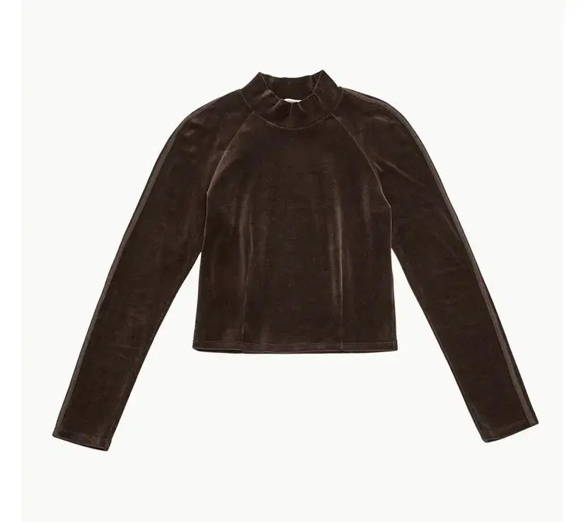 Ammento Velour Mock Neck Long Sleeve